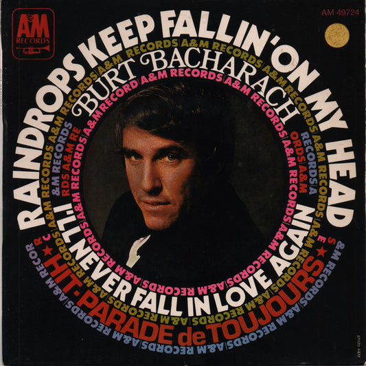 Burt Bacharach : Raindrops Keep Fallin' On My Head (7",45 RPM,Single,Stereo)