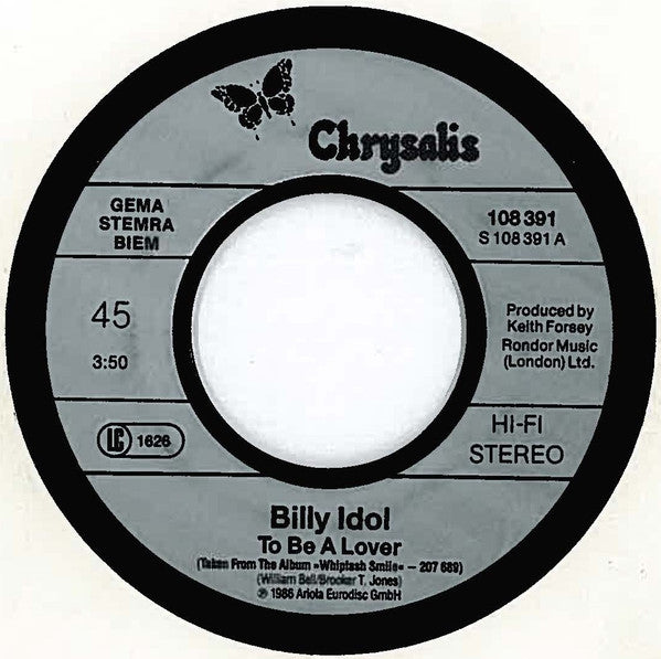 Billy Idol : To Be A Lover (7",45 RPM,Single)