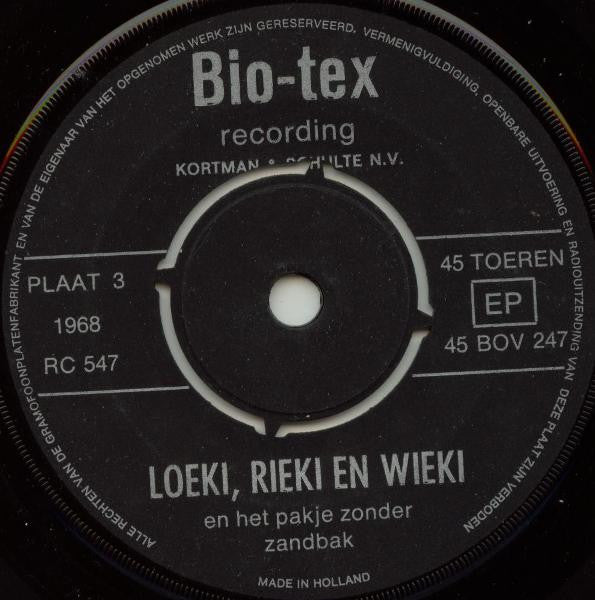 No Artist : Loeki, Rieki En Wieki - Plaat 3 (7",45 RPM,EP)
