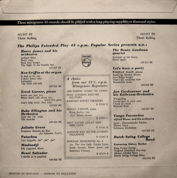 Thom Kelling : Chiquita Bacana (7",45 RPM,EP)