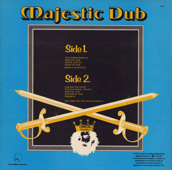 Joe Gibbs & The Professionals : Majestic Dub (LP,Album)