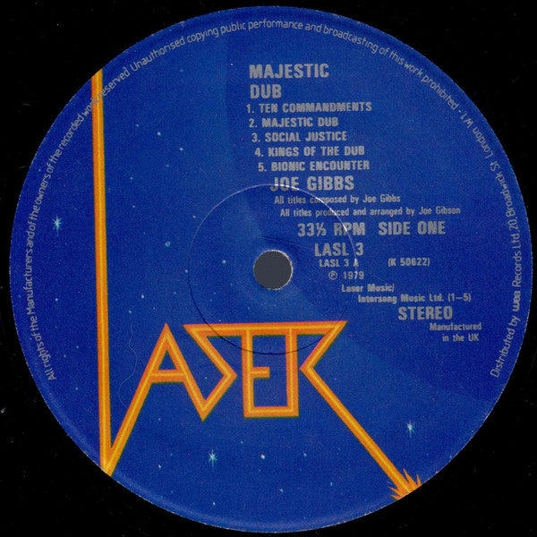 Joe Gibbs & The Professionals : Majestic Dub (LP,Album)
