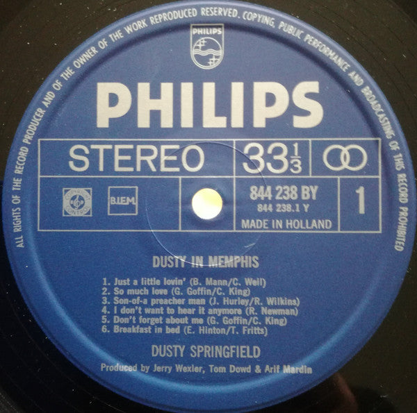 Dusty Springfield : Dusty In Memphis (LP,Album)