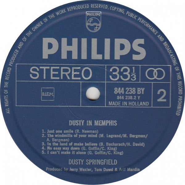 Dusty Springfield : Dusty In Memphis (LP,Album)