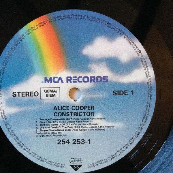 Alice Cooper (2) : Constrictor (LP,Album)