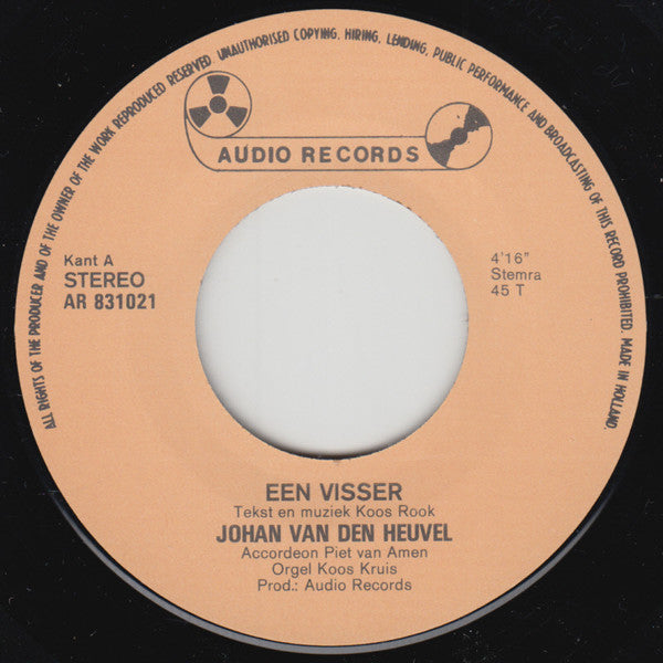 Johan van den Heuvel : Een Visser (7",45 RPM,Single)