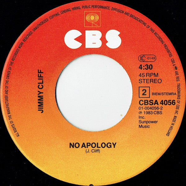 Jimmy Cliff : We All Are One (7",45 RPM,Single,Stereo)