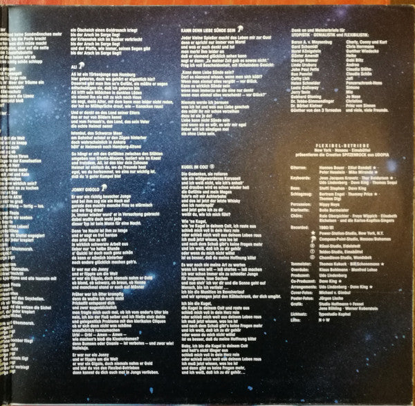 Udo Lindenberg & Panik Orchester* : Udopia (LP, Album, Gat)