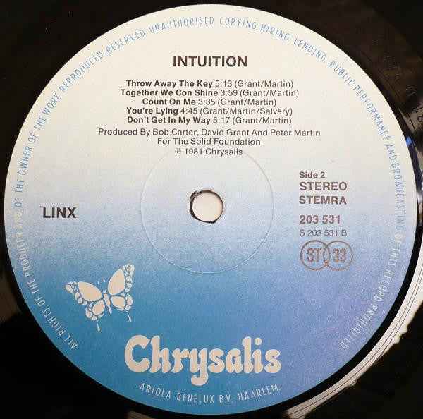 Linx : Intuition (LP,Album)