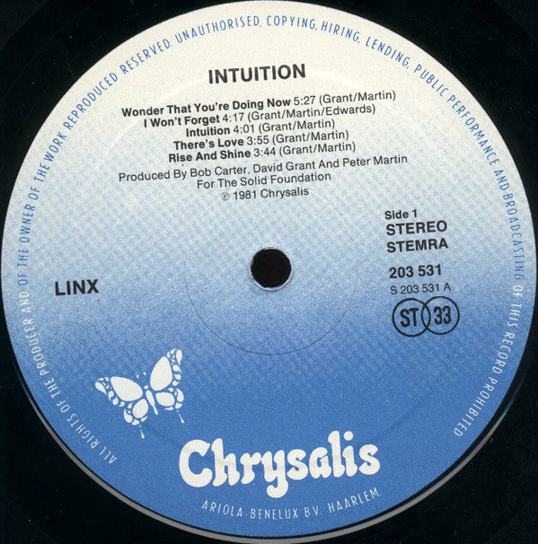 Linx : Intuition (LP,Album)