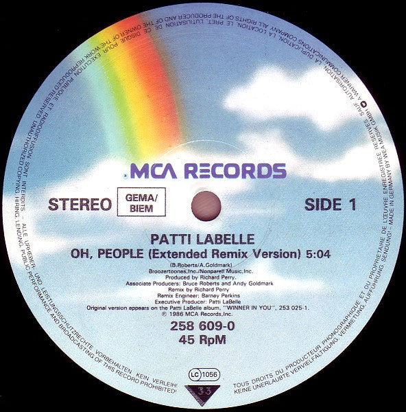 Patti LaBelle : Oh, People (12",Maxi-Single,45 RPM)
