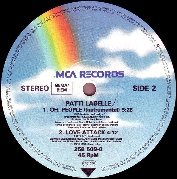 Patti LaBelle : Oh, People (12",Maxi-Single,45 RPM)