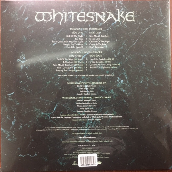 Whitesnake : 1987 (LP, RM + LP, Comp + Album, RE, 180)