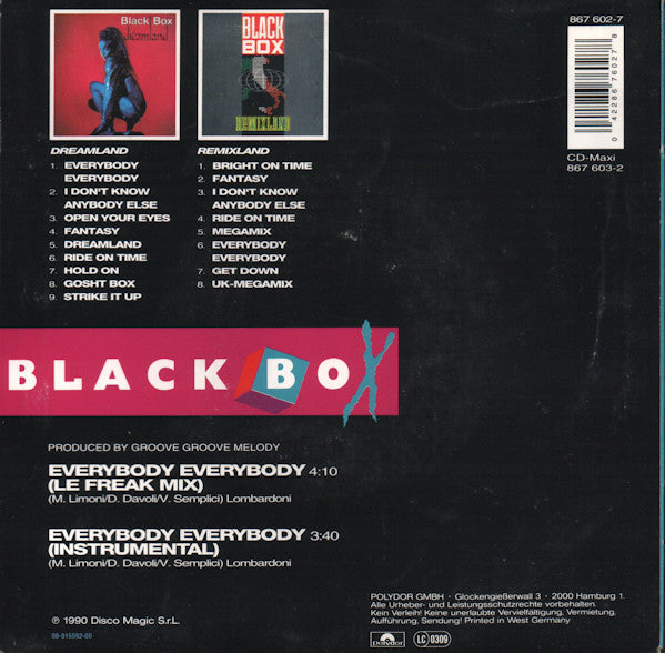 Black Box : Everybody Everybody (7",45 RPM)