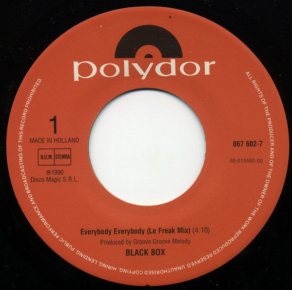 Black Box : Everybody Everybody (7",45 RPM)