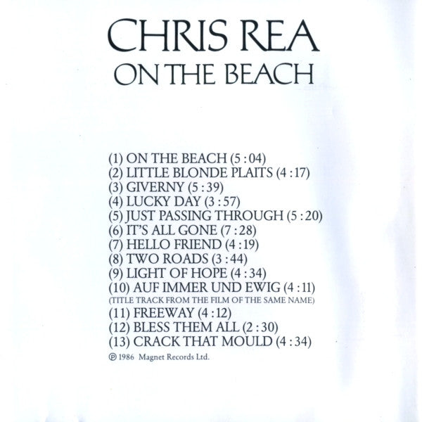 Chris Rea : On The Beach (Album,Reissue)