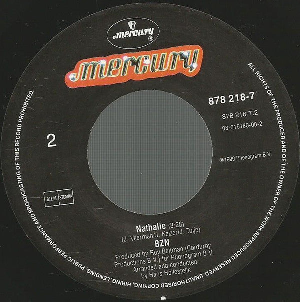 BZN : Yeppa (7",45 RPM,Single,Stereo)