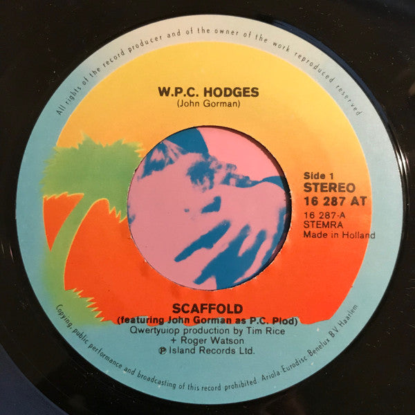 Scaffold Featuring John Gorman As P.C. Plod : W.P.C. Hodges (7",45 RPM,Single)