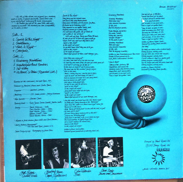 Manfred Mann's Earth Band : Nightingales & Bombers (LP, Album)