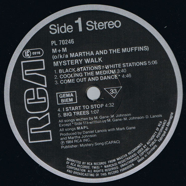 M + M : Mystery Walk (LP,Album)