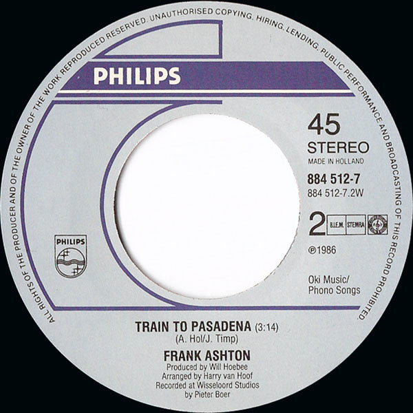 Frank Ashton : Remember The Good Times (7",45 RPM,Single,Stereo)
