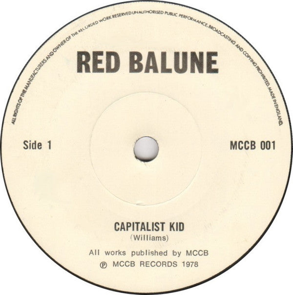 Red Balune : Capitalist Kid (7",Single)