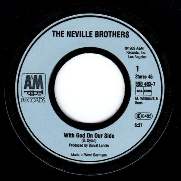 The Neville Brothers : With God On Our Side (7",45 RPM,Single)
