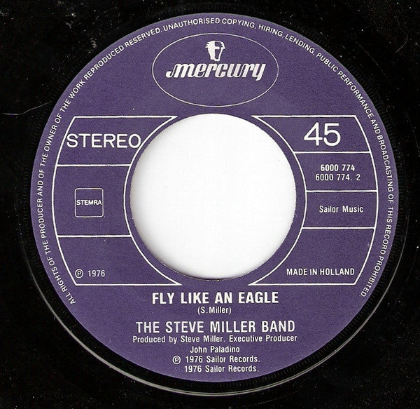 Steve Miller Band : Macho City (7",45 RPM,Single,Stereo)