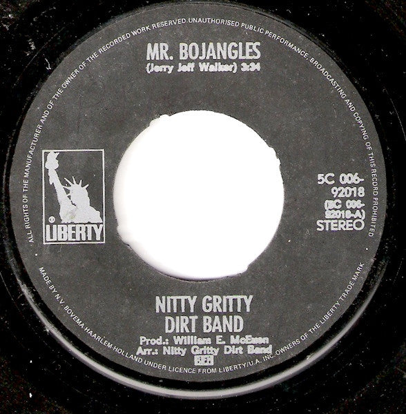 Nitty Gritty Dirt Band : Mr. Bojangles (7",Single,45 RPM)