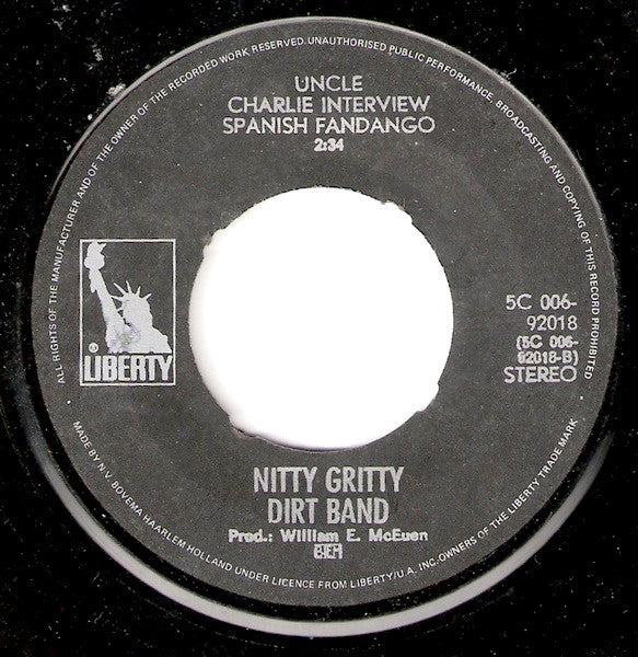 Nitty Gritty Dirt Band : Mr. Bojangles (7",Single,45 RPM)