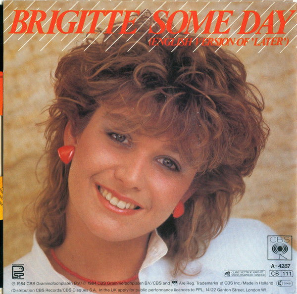 Brigitte De Boer : Later (7",Single)