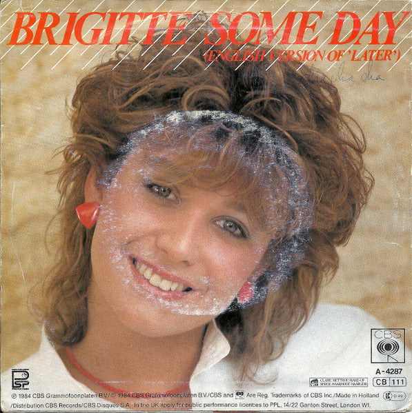 Brigitte De Boer : Later (7",Single)