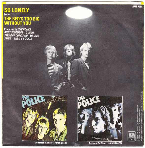 Police, The : So Lonely (7",45 RPM,Single)