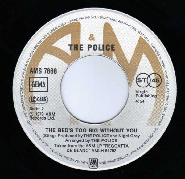 Police, The : So Lonely (7",45 RPM,Single)