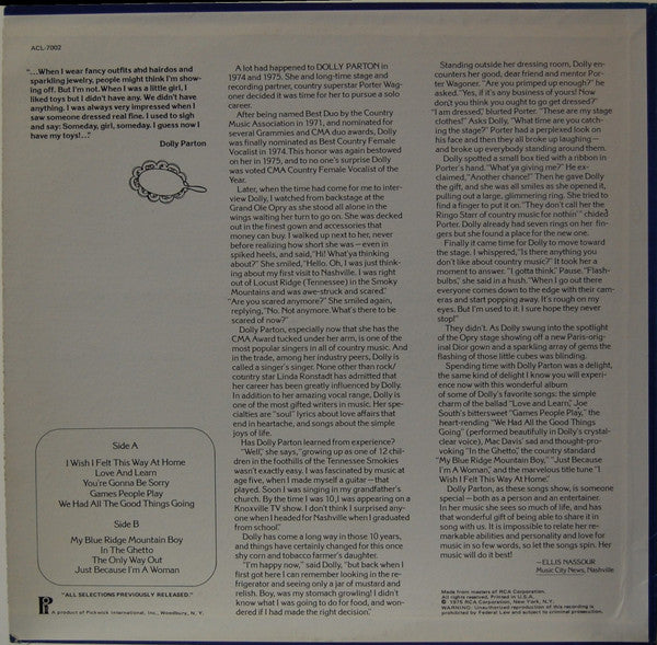 Dolly Parton : I Wish I Felt This Way At Home (LP,Compilation)