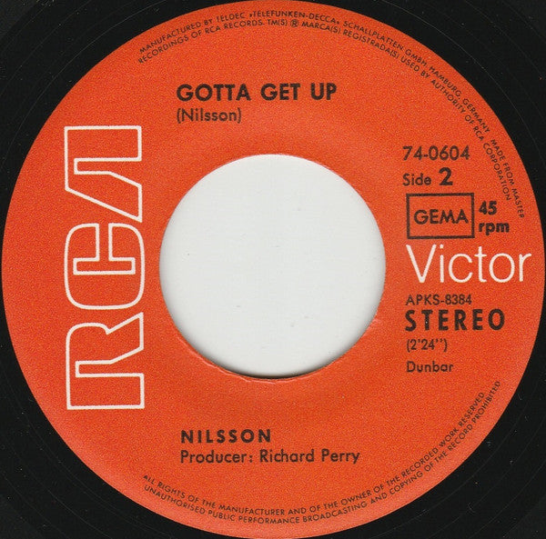 Harry Nilsson : Without You (7",Single,45 RPM)