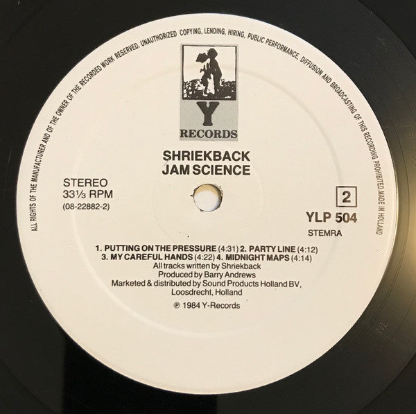 Shriekback : Jam Science (LP)