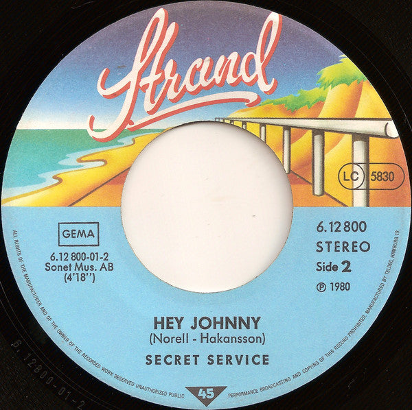 Secret Service : Ten O'Clock Postman (7",45 RPM,Single)