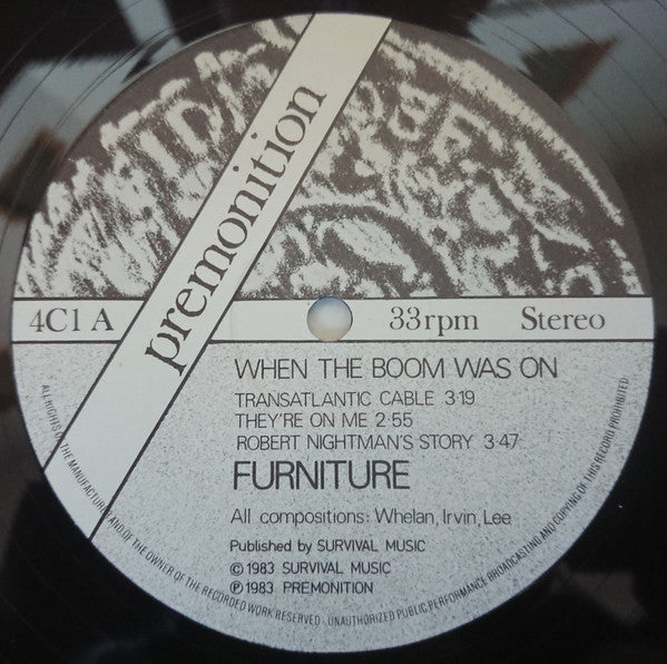 Furniture : When The Boom Was On (12",EP,33 ⅓ RPM)