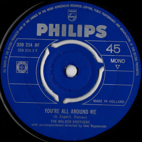 Walker Brothers, The : The Sun Ain't Gonna Shine Any More (7",45 RPM,Single,Mono)