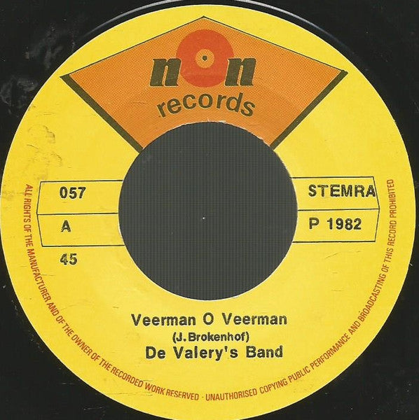 De Valery's Band :  Veerman, O Veerman  (7",Single)