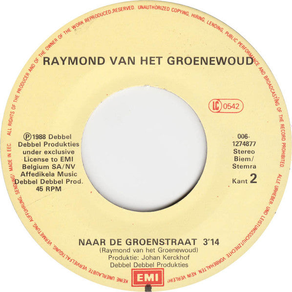 Raymond van het Groenewoud : Mijnheer De Postbode (7",45 RPM,Single)