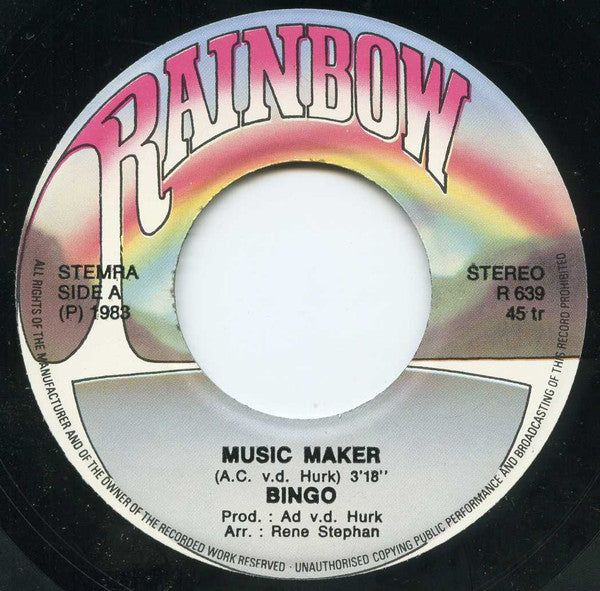 Bingo (44) : Music Maker (7",45 RPM,Single,Stereo)