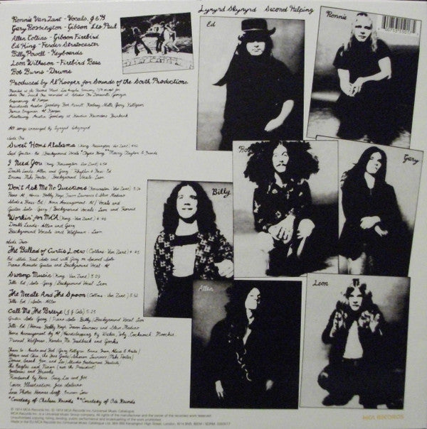 Lynyrd Skynyrd : Second Helping (LP,Album,Reissue)