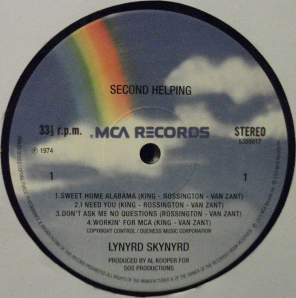 Lynyrd Skynyrd : Second Helping (LP,Album,Reissue)