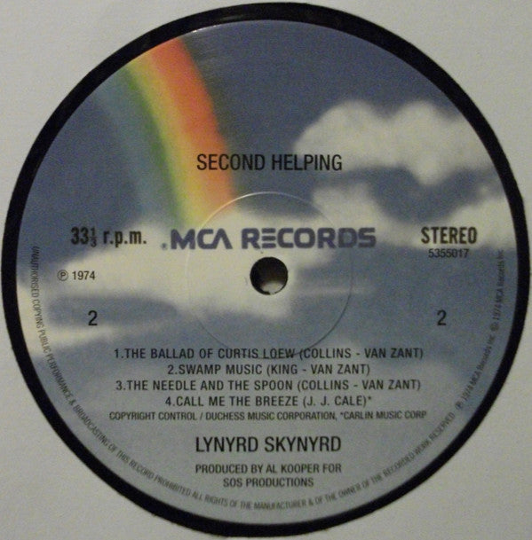 Lynyrd Skynyrd : Second Helping (LP,Album,Reissue)