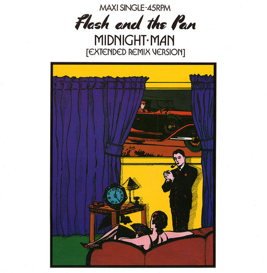 Flash & The Pan : Midnight Man (Extended Remix Version) (12",45 RPM,Maxi-Single,Stereo)