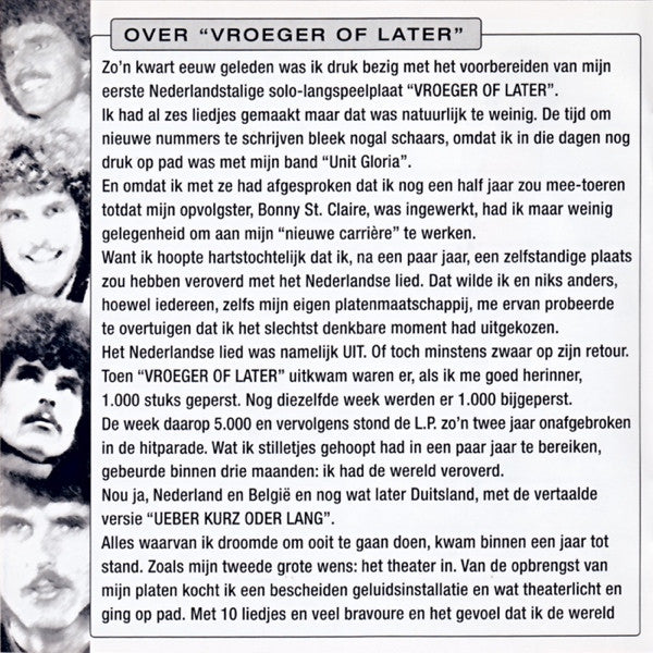 Robert Long : Vroeger Of Later (Album,Reissue,Remastered)