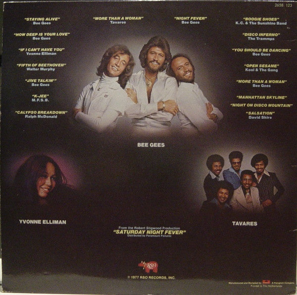 Various : Saturday Night Fever (The Original Movie Sound Track) (LP,Album,Compilation)
