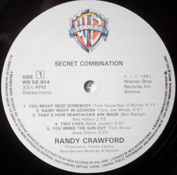 Randy Crawford : Secret Combination (LP,Album)
